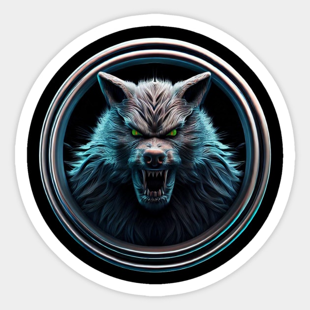 Halloween Werewolf 01 Sticker by PDA Southend